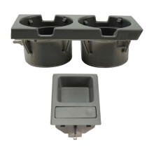 Bilens Mittkonsol Vattenkoppshållare Dryckesflaskhållare Myntbricka 51168248504 51168248505 för 3-Serie E46 98-06