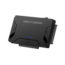 /IDE to USB 3.0 Adapter Hard Drive Adapter Cable Converter for PC for 2.5/3.5 Inch IDE HDD Support 6TB UK Plug