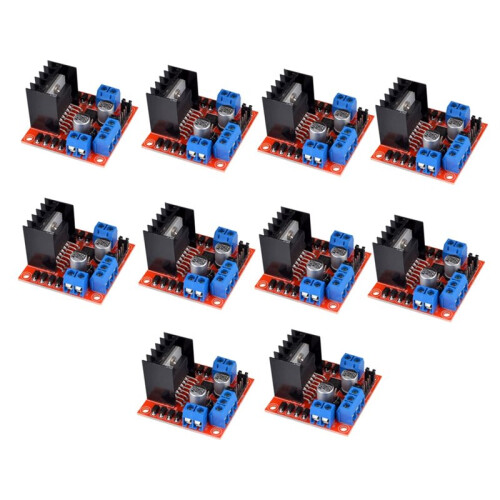 10Pcs L298N Motor Driver Controller Board  Stepper Motor Robot Breadboard Peltier High Power Dual H-Bridge Controller