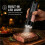 2in1 Electric Salt and Pepper Grinder Set,Rechargeable Automatic Mill with LED Light,One-Handed Operation,Adjustable 6