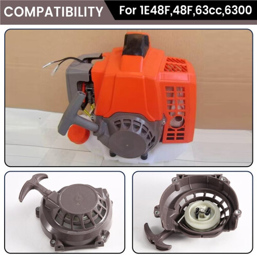 Pull  Compatible with 1E48F 48F 63cc 6300 Earth Auger Post Hole Digger 2 Stroke Engine 2