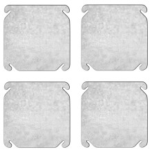 Metal Electrical Box Cover,Flat Blank Cover for Electrical Box with Angled Mounting Slots,for Junction Box Plate