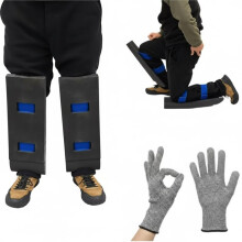 Toe Knee Crawler Kniebeschermers voor Zolderwerk met Gratis Handschoenen - 60 Hoogdichtheid Schuim Scheenbescherming, voor Constructie