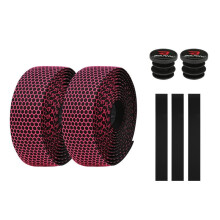 BOLANY Road Bike Handlebar Tape, PU Honeycomb Breathable Anti-Slip Sweat-Absorbing Bar Wrap with Bar End Plugs