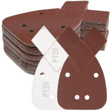 Papier Abrasif pour Ponceuse à Souris avec 2 Embouts de Rechange, Feuilles Abrasives pour Ponceuses à Souris pour Black + Decker