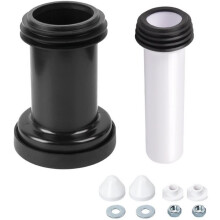 For Geberit Duofix Wall Hung WC Frame Pan Connection Pipe PE/PP Material and Satin Chrome Cover