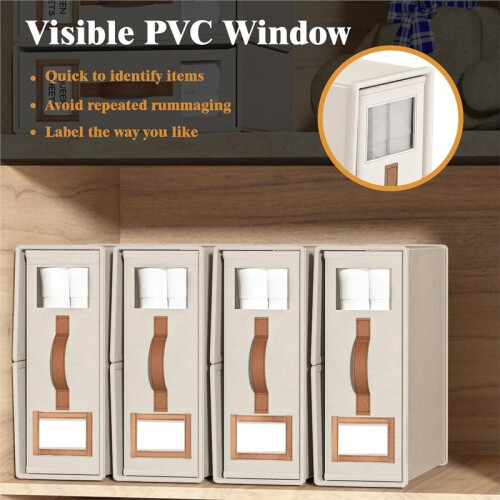 1set Foldable Fabric Storage Boxes, Ideal for Sheets, Duvet Covers, and Pillowcases,Bed Sheet Organizers 1