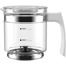 Accessoire Pichet en Verre pour Mousseur à Lait Séries HS001, HS010-G et HS010-S, Pichet en Verre de Qualité Supérieure pour Mousseur à Lait