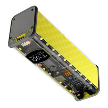 DIY 65W Portable Powerbank Case for 8pc Flat Top 18650 Batteries (Not Included) Versatile 3.3V-24V Output Battery Box