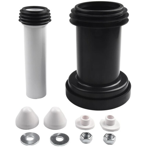 For Geberit Duofix Wall Hung WC Frame Pan Connection Pipe PE/PP Material and Satin Chrome Cover 1