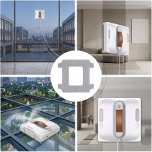 8 Cleaning Pads for Lubluelu Window Cleaning Robots CH00, CH01, CHYW201, CHYW200, Reusable, Washable Cleaning Cloths