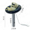 Pool Thermometer Floating Easy Read, Leisurely Polar Bear Water Thermometer for Ice Bath with String 7