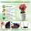 2pcs Adjustable Planter Inserts for Large Pots - Reduce Soil Filling with Sturdy PP Material for 10"-16" Planter 2