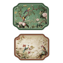 (Set)Tapete de borracha estilo floral premium com superfície impermeável e antiderrapante para cozinha e sala de jantar