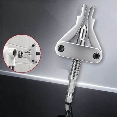 Pipe Extractor Tool Broken Thread Puller Hex Shank Power Drill for PPR PVC Plastic Pipes DN20/25/32 1/2″ 3/4″ 1″ Inch