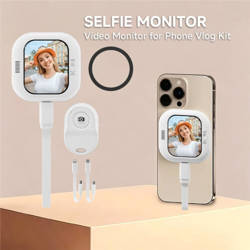 Vlog Selfie Display Screen for  Camera Display, Used for Rear Camera Selfies/Logs/Live Streams 2