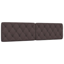 vidaXL Kopfteil-Kissen Dunkelbraun 200 cm Stoff