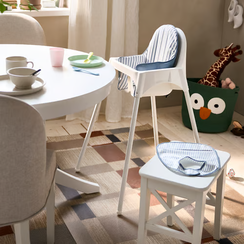 IKEA ROSENTORP Wooden Stool White 2