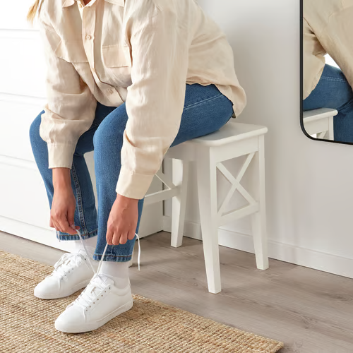 IKEA ROSENTORP Wooden Stool White 1
