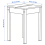 IKEA HÄGERNÄS Pine Stool 32x32x45 cm 4