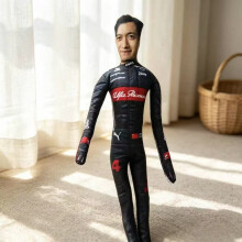 (Style O)F1 Driver Plush Toy With Internal Frame For Kids Room Decor Collectibles And