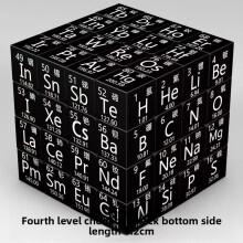 (Black Base)Chemistry Puzzle Cube With Science Themes For Learning And Gift Educational