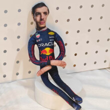 (Style E)F1 Driver Plush Toy With Internal Frame For Kids Room Decor Collectibles And