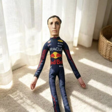(Style N)F1 Driver Plush Toy With Internal Frame For Kids Room Decor Collectibles And