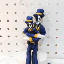 (Blue Large)The Freak Circus Pierrot Jester Plush Dolls With Cotton Material For Gift And Purposes Display