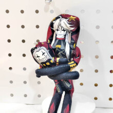 (White Large)The Freak Circus Pierrot Jester Plush Dolls With Cotton Material For Gift And Purposes Display