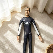 (Style P)Brinquedo de pelúcia driver F1 com estrutura interna para decoração de quarto infantil colecionáveis e