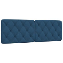 vidaXL Kopfteil-Kissen Blau 160 cm Stoff