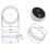 FP001S-Small USB/UART DC3.3V Round Indicator Light Single Lens Facial Recognition Module Scanner with 500 Capacity 6