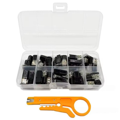 50PCS D2 Quick-Connect Terminals Stripless Solderless LED Connectors 2P Bbidirectional Insert Cable Buckle Cconnector