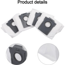 Replacement Dust Bags for D20 Robot Vacuum Cleaner, Vacuum Bags with Meltblown Filter Layer, 3.5L Capacity