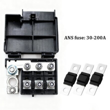 3 Way Car Battery Fuse Block, ANG ANS MIDI Screw-in Plastic Fuse Box Holder for Vehicle Audio and Power Accessories