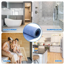 30cm X 10m Waterproof Membrane Rolls, Flexible Flooring Underlayment, Cuttable Waterproof Materials