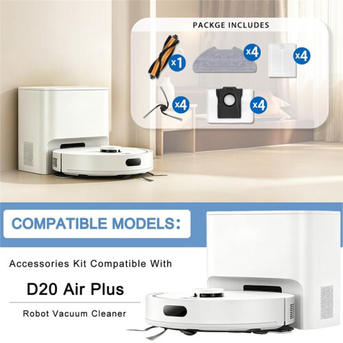 D20 Air  Accessories Kit Compatible with for  Robot Vacuum Complete Replacement Parts Set 2
