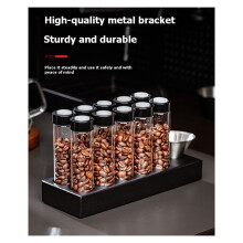 Coffee Bean Repackaging Bottles,Display Rack,Test Tube Racks,Coffee Bean Airtight Containers,Espresso Coffee Accessories
