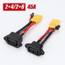 2+6/2+4 Electric Vehicles Charging Connector Cable for E-Bike Lithium Battery A