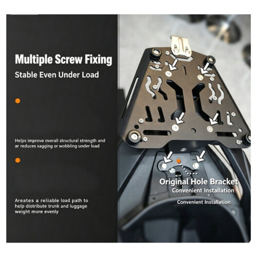 For  150X Rear Rack Tail Box Mount Support Easy Installation Luggage Bracket 1