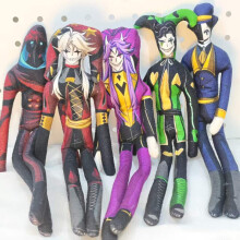 (5PCS)The Freak Circus Mouse Plush Toy Character Pierrot Harlequin Jester Ticket Doctor Taker
