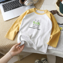 (Yellow,120cm)T-Shirt Pochacco Tiermuster Langarm Baumwolle mit atmungsaktivem Material für Kinder