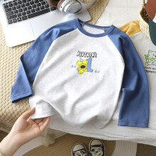 (Blue,120cm)T-Shirt Pochacco Tiermuster Langarm Baumwolle mit atmungsaktivem Material für Kinder