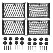 4 Set Universele Auto Opslag Net Cargo Net 45x25cm Rekbaar Cargo Net Organizer Pouch Bag voor Auto