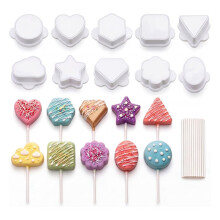 Cake Molds Set with 100 Sticks,CakeCutter and Pusher,Baking Tools for DIY Home Baking,Birthday Parties,Wedding Desserts
