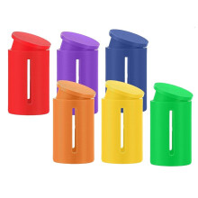 6 Sets 3ml Glas Schutzflasche Kappe und Gehäuse Kombination für Reisen und Lagerung, Leicht zu Reinigen, Auslaufsicher und Staubresistent