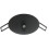 Light Flat Metal Ceiling Pendant Cover Lamp White Plate for Seamless Installation Black 1