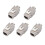 5PCS RJ45  Jack Module Tool-Less Type Shielded Zinc Alloy Module Self-Locking Network Coupler Adapter CAT6 1