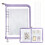2 Set Sticker Organizer Binder Storage Book Reusable A5 Binder with Pockets and Zipper Closure 1